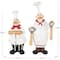White Chef Kitchen Bottle Opener Holder Sculpture Set with Beer & Wine Bottle Accessories